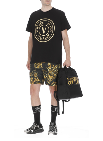 Shop Versace Jeans Couture Garland Short In Black