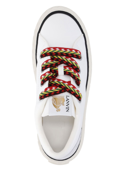 Shop Lanvin Curbies Sneakers In White