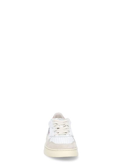 Shop Autry Medalist Low Suede And Leather Sneakers In White