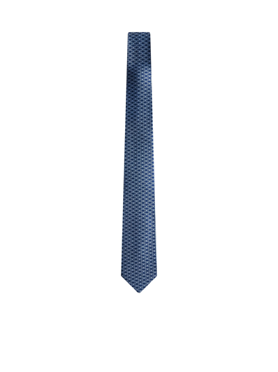 Shop Ferragamo Tie In F Blu