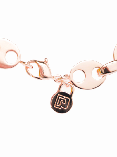 Shop Rabanne Paco  Womans Pink Brass Chain Bracelet