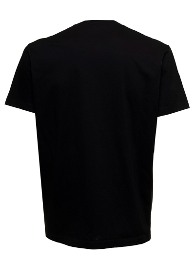 Shop Dsquared2 D-squared2 Mans Black Icon Cool T-shirt With Color Splash Details
