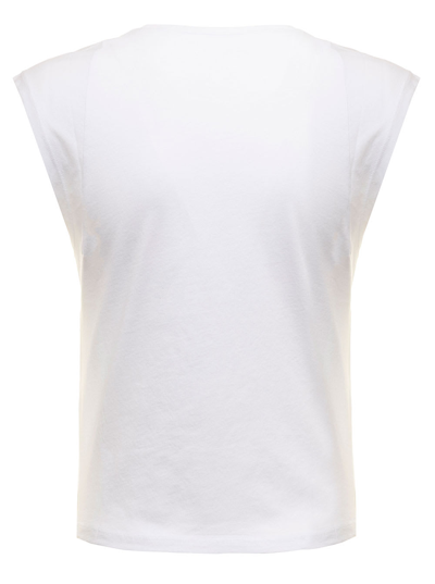Shop Frame Womans Le High Muscle White Cotton T-shirt