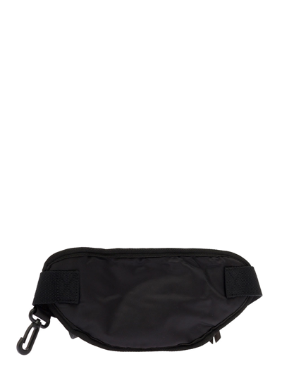 Shop Apc A.p.c Mans Black Banane Black Nylon Bel Bag With Logo