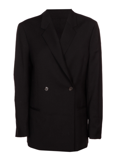 Shop Totême Double-breasted Vent Blazer In 200