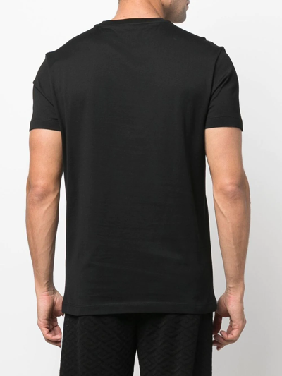 Versace Medusa Head Motif T-shirt In Black