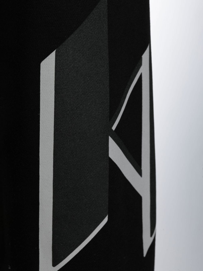 Shop Karl Lagerfeld Logo-print Cotton Hoodie In Black