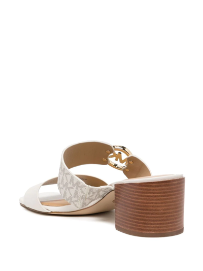 Michael Kors Summer Mid Sandal In Vanilla Color In Brown