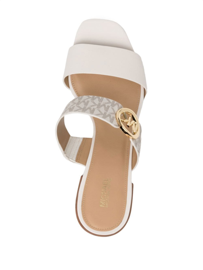 Michael Kors Summer Mid Sandal In Vanilla Color In Brown