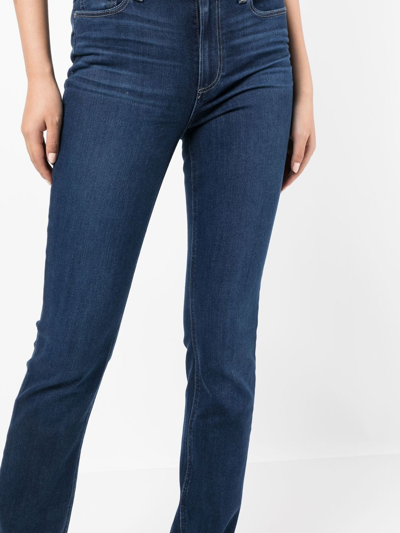 Shop Paige Hoxton Straight-leg Jeans In Blue