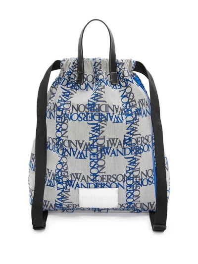 Shop Jw Anderson Anchor Logo-print Backpack In Blue
