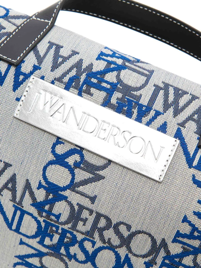 Shop Jw Anderson Logo-jacquard Belt Bag In Grey