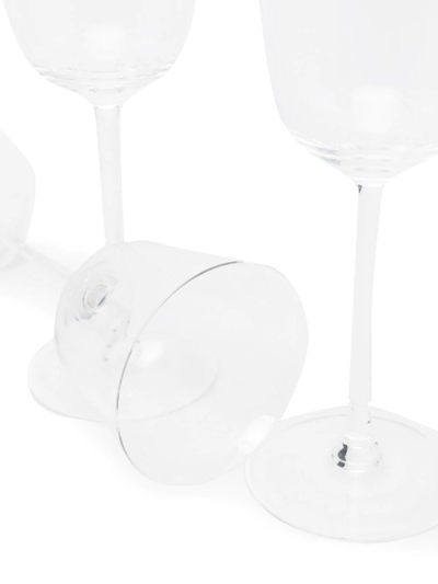 Ann Deumelemeester X Serax Grace Red Wine Glasses (set Of 4) In White