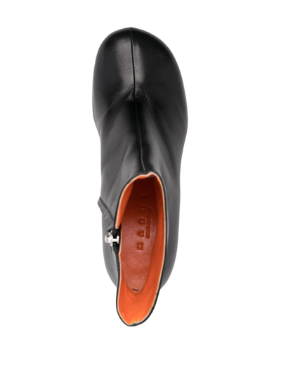 Marni Ankle Boots With Shaped Heel In Black