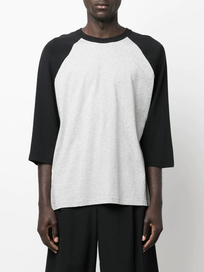 Shop Our Legacy Colour-block Panel Detail T-shirt In Grey