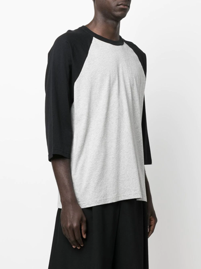 Shop Our Legacy Colour-block Panel Detail T-shirt In Grey