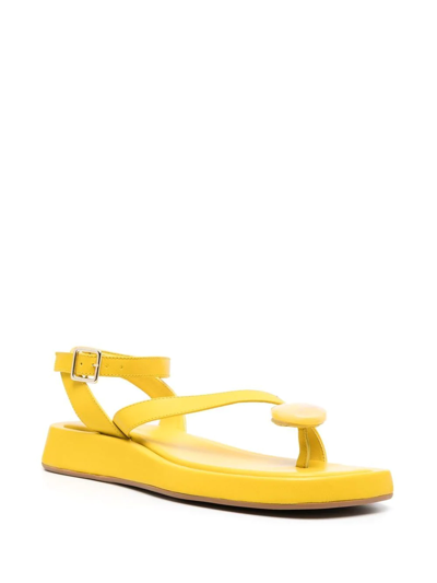 Gia Borghini Open-toe Sandals In Yellow