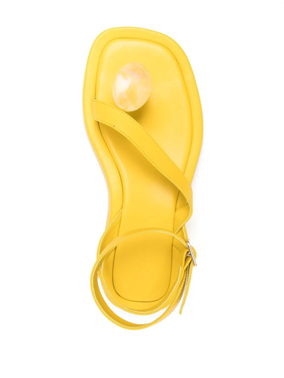 Gia Borghini Open-toe Sandals In Yellow