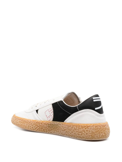 Shop Puraai Logo Low-top Sneakers In White