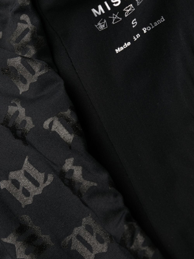 Misbhv Monogram-pattern Bikini Bottoms In Black