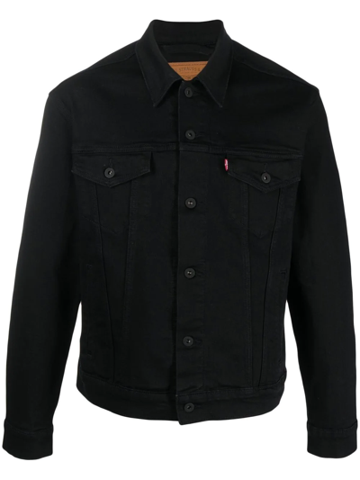 Shop Levi's Trucker Denim Jacket In Black