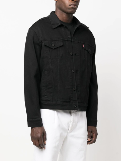 Shop Levi's Trucker Denim Jacket In Black