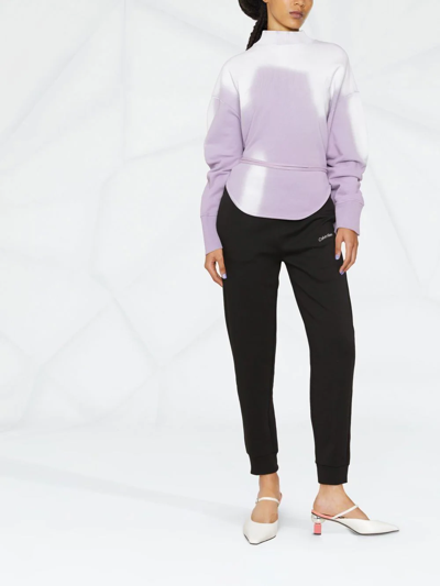 Attico Cotton Sweatshirt In Purple