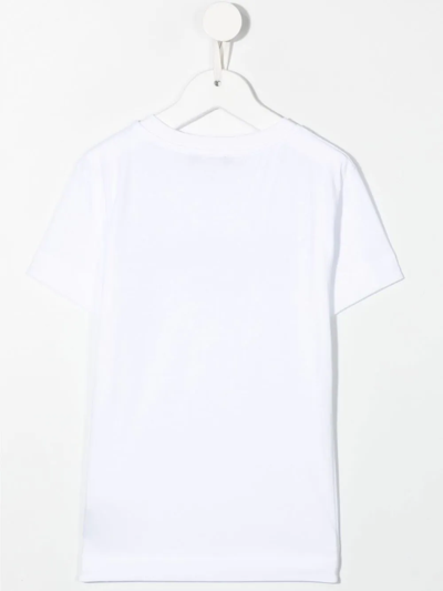 Balmain Logo Crew-neck T-shirt In White