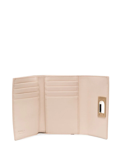 Shop Furla 1927 Continental Wallet In Neutrals