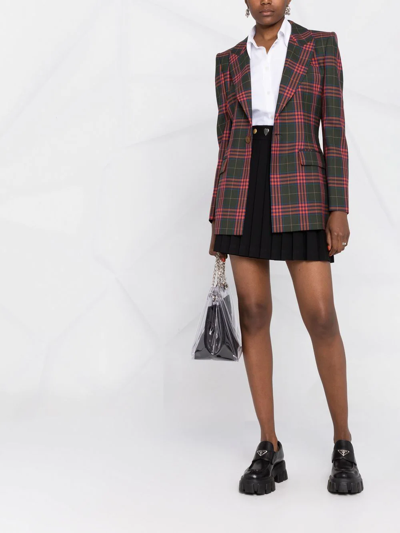 Shop Vivienne Westwood Lelio Checked Virgin Wool Blazer In Red