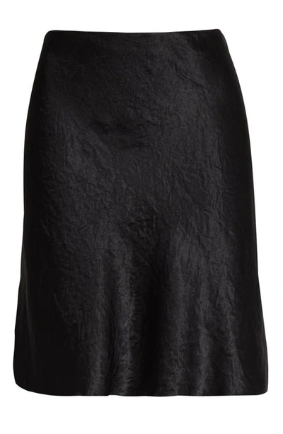 Shop Vince Short Slip Skirt In Black