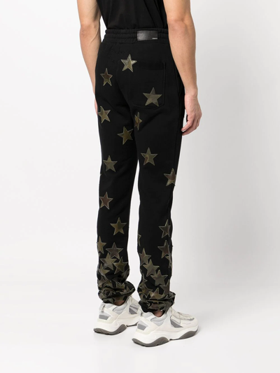 Shop Amiri Star-patch Track Pants In Black