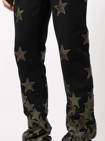 Shop Amiri Star-patch Track Pants In Black