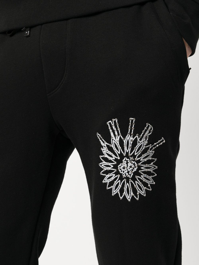 Amiri Slim-cut Logo-print Track Pants In Black