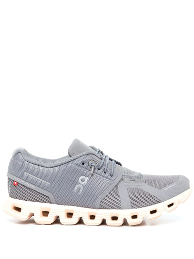 Shop On Running Cloud 5 Speed-lace Sneakers In Grau