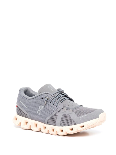 Shop On Running Cloud 5 Speed-lace Sneakers In Grau