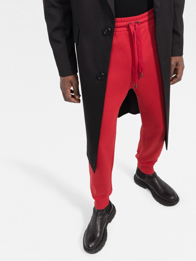 Shop Dolce & Gabbana Drawstring Track Pants In Rot