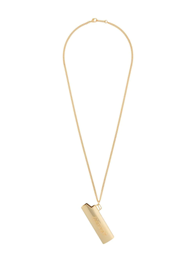 Shop Ambush Lighter Case Pendant Necklace In 7676 Gold Gold