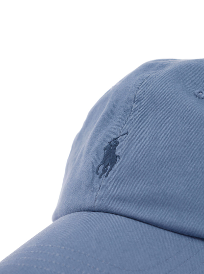 Shop Polo Ralph Lauren Man S Light Bluecotton Sport Cap With Logo