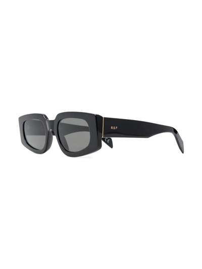 Retrosuperfuture Sculpted-design Sunglasses In Black