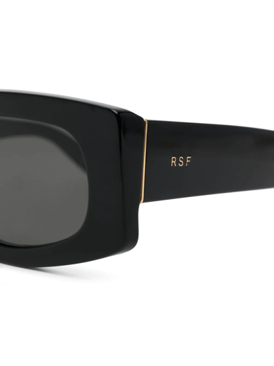Retrosuperfuture Sculpted-design Sunglasses In Black