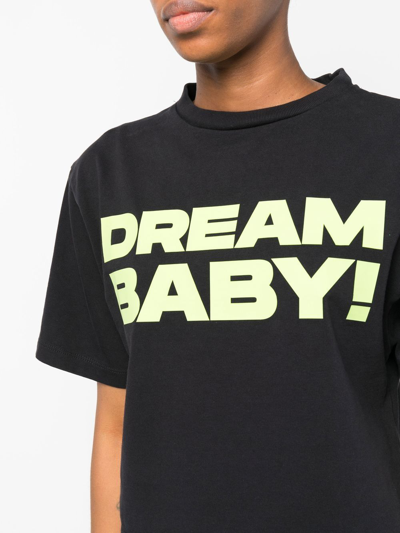 Shop Liberal Youth Ministry Dream Baby Cropped T-shirt In Black