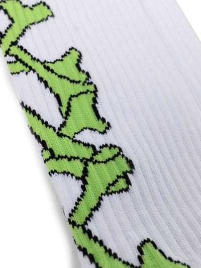 Amiri Logo-print Socks In White