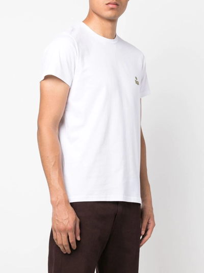 Shop Isabel Marant Logo-print Organic-cotton T-shirt In White
