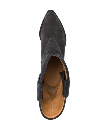 Isabel Marant Étoile Pointed-toe Suede Boots In Black