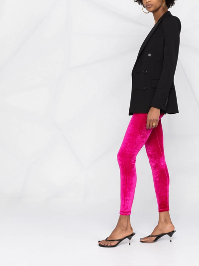 Shop Tom Ford Logo-waistband High-waisted Leggings In Pink