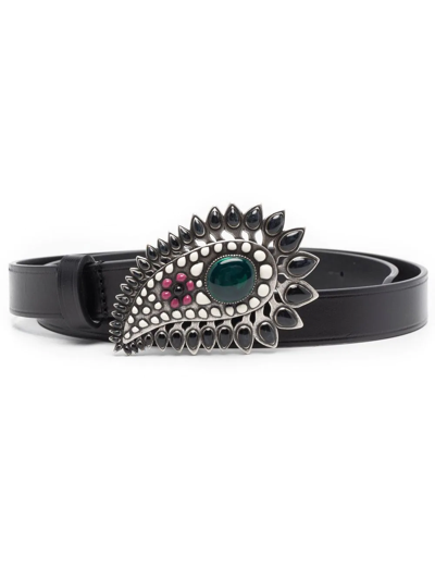Shop Isabel Marant Buckle-detail Belt In Black