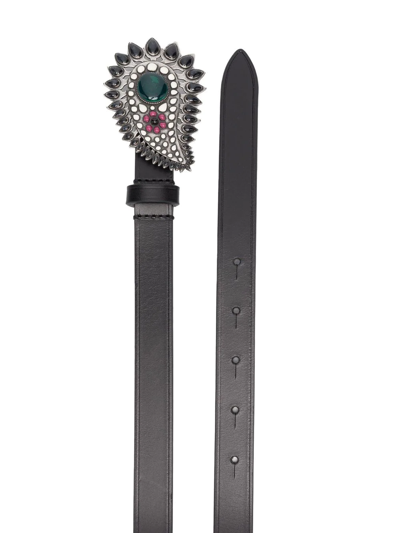 Shop Isabel Marant Buckle-detail Belt In Black