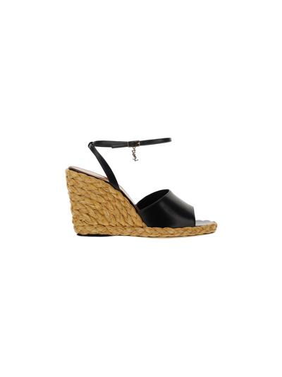 Shop Saint Laurent Women's Black Other Materials Sandals