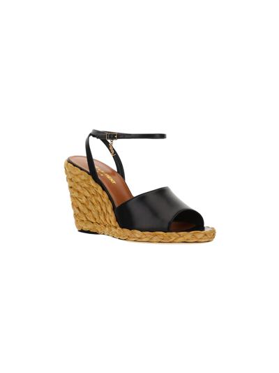 Shop Saint Laurent Women's Black Other Materials Sandals